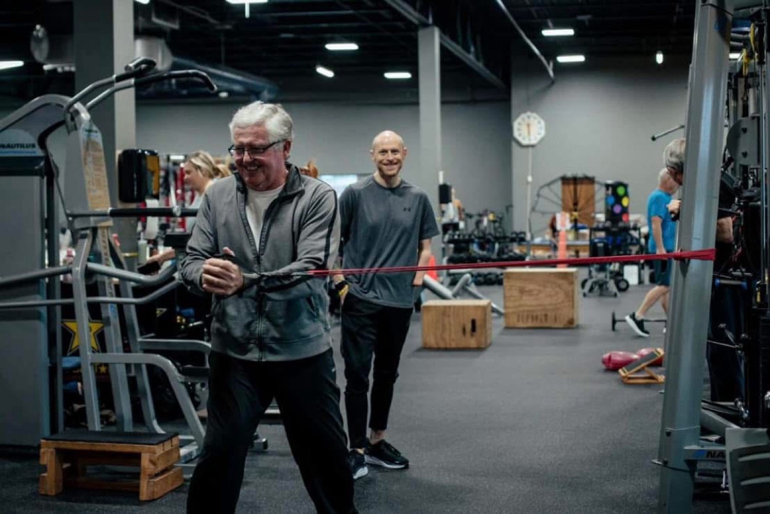One-on-one coaching session with a trainer at The Club Johnson City